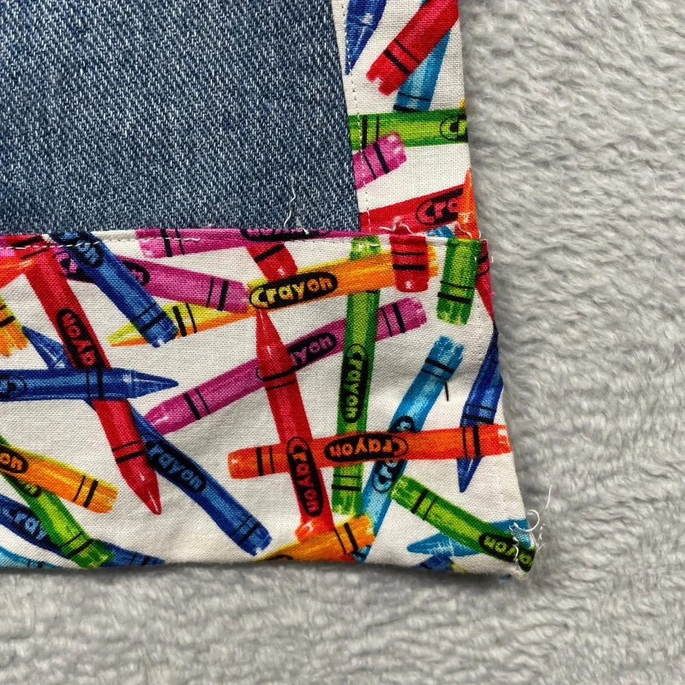 Handmade denim apron